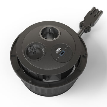 Napájecí jednotka na stůl 3 x AC, 1 x USB A, 1 x USB C
